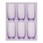 Pasabahce Linka Tumbler Glass Set, 6 Pieces, Purple, 420415-22