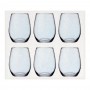 Pasabahce Amber Tumbler Glass Set, 6 Pieces, Turquoise, 420825-34