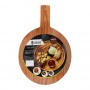 Elegant Curved Wood Pizza Board, 9.5 Inches, EH0090