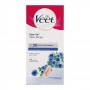 Veet Easy-Gelwax Sensitive Skin Wax Body & Legs Strips, Almond Oil And Cornflower, 12-Pack