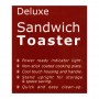 West Point Deluxe Sandwich Toaster, WF-2108