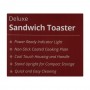 West Point Deluxe Sandwich Toaster, 900W, WF-6697