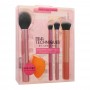 Real Techniques Everyday Essential Brush Set, Face + Eyes + Cheek, 5 Pieces