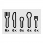 IKEA Martorp Stainless Steel Cutlery Set, 30 Pieces, 30167507