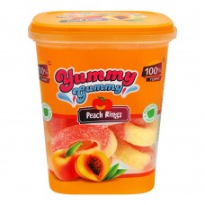Yummy Gummy Peach Rings, Gummy Candy, Tub, 175g