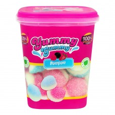 Yummy Gummy Ponpon, Gummy Candy, Tub, 175g
