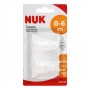 Nuk Classic Anti-Colic Silicone Teats, 0-6m, Medium Feed, 2-Pack, 10709090