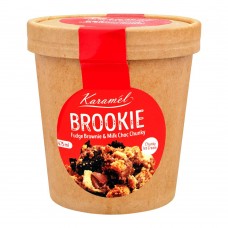 Karamel Brookie Fudge Brownie & Milk Chocolate Ice Cream, 475ml