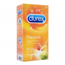 Durex Coloured & Flavoured Condoms, 12-Pack