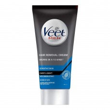 Veet Men Hair Removal Cream, Chest And Body, Sensitive Skin, 100g