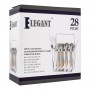 Elegant R-Training Stainless Steel Cutlery Set, 28 Pieces, EE28GS-17