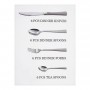 Elegant Taj Stainless Steel Cutlery Set, 24 Pieces, AA0011G