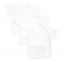 Little Joy Half Sleeves Kidss Cotton Vest, Round Neck, White, 3-Pack