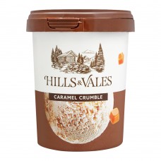 Hills & Vales Caramel Crumble Ice Cream, 500ml