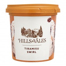 Hills & Vales Tiramisu Swirl Ice Cream, 125ml