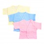 Little Joy Half Sleeves Kids Cotton Vest, 3-Pack, Multi Colour