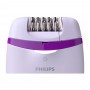 Philips Satinelle Essential For Legs & Sensitive Areas Opti-Light Compact Epilator, Purple, BRE275/0