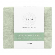 Aura Crafts Trusting Nature Peppermint Homemade Soap Bar, 100g