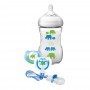 Avent Natural Elephant Design Gift Feeding Set, 260ml/9oz, 1m+, Green, SCD627/13