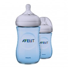 Avent Natural Feeding Bottle 1m+ 2-Pack 260ml (Blue) - SCF695/23