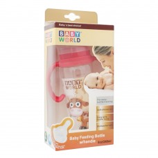 Baby World Baby Feeding Bottle With Handle, 240ml, BW2027