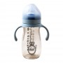 Baby World Contra Colic Wide Neck Baby Feeding Bottle, With Handle, Crown/Stars, 300ml BW2046