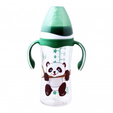 Baby World Contra Colic Wide Neck Baby Feeding Bottle, With Handle, Panda, 300ml, BW2035