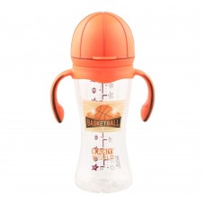 Baby World Contra Colic Wide Neck Feeding Bottle With Handle, Basketball Design, 280ml/9oz, BW2033