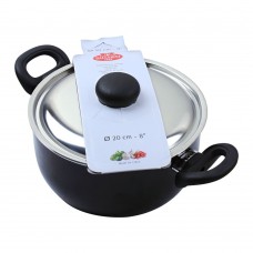 Ballarini Casserole Non-Stick Sauce Pan With Steel Lid, 20cm, 8 Inches