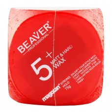 Beaver Professional 5+ Magotan Matt & Hard Strong Hold Hair Wax, 75g