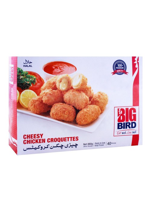 Big Bird Cheesy Chicken Croquettes, 40 Pieces, 880gm