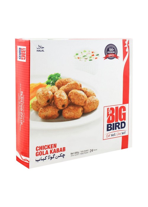 Big Bird Chicken Gola Kabab, 24 Pieces, 480g