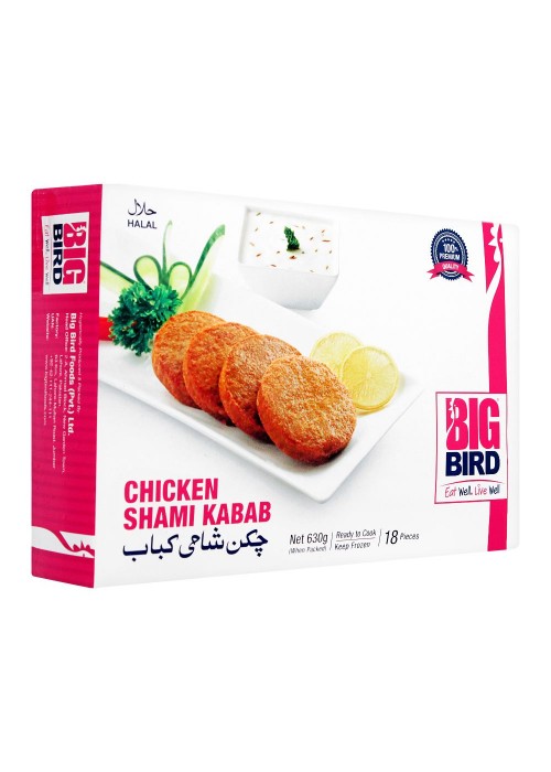 Big Bird Chicken Shami Kabab, 18 Pieces, 630g