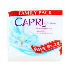 Capri Refreshing Vitalizing Water Lilly Soap, Saving Pack 3x140g