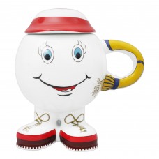 Cera-E-Noor Prism Decorated Smiley Face Candyman Mug With Lid
