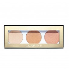 Clarins Paris Face And Decollete Highlighter Palette, 3 Shades