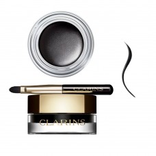Clarins Paris Gel Eyeliner Waterproof, Long-Lasting, With Brush, 01 Intense Black