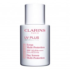Clarins Paris UV Plus SPF 50/PA++++ Day Screen Multi-Protection, Rosy Glow, Oil Free, 30ml