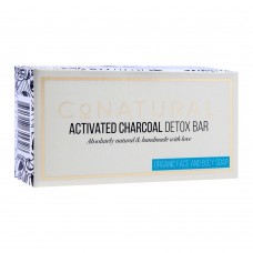 CoNatural Activated Charcoal Detox Bar Organic Face And Body Soap, 107g