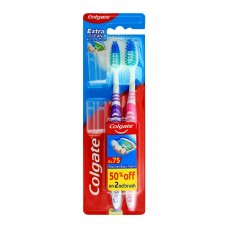 Colgate Extra Clean Medium Toothbrush, 2-Pack