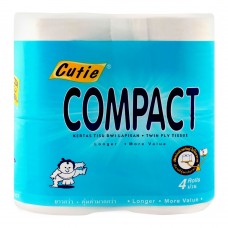 Cutie Compact Toilet Roll 4-Pack