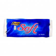 Cutie Soft Toilet Tissue Roll, 10-Pack