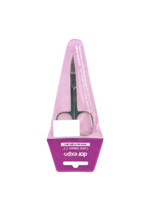 Dar Expo Cuticle Scissors, 3.5 Inches, Extra Sharp Pointed Tips & Curved Blades