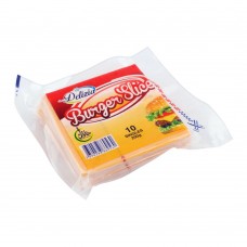 Delizia Burger Slice Cheese, 10-Pack, 200g