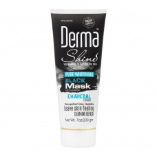 Derma Shine Pure Whitening Charcoal Extract Black Face Mask, 200g