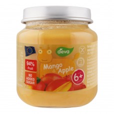 Deva Baby Food, Mango & Apple, 6m+, No Added Sugar, 125g