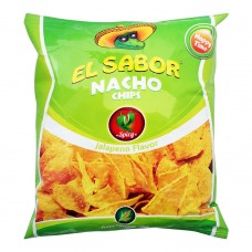EL Sabor Nacho Chips, Jalapeno Flavor, 100g