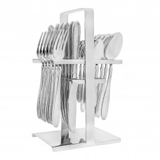 Elegant Exclusive Laser Stainless Steel Cutlery Set, 24 Pieces, DD0008S