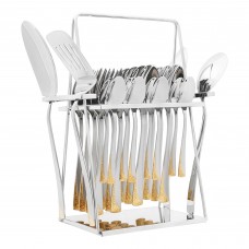Elegant R-Training Stainless Steel Cutlery Set, 28 Pieces, EE28GS-17