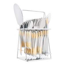 Elegant Stainless Steel Cutlery Set, 26 Pieces, FF26GS-13